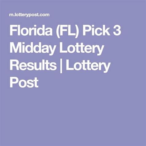 florida midi|Pick 3 Midday